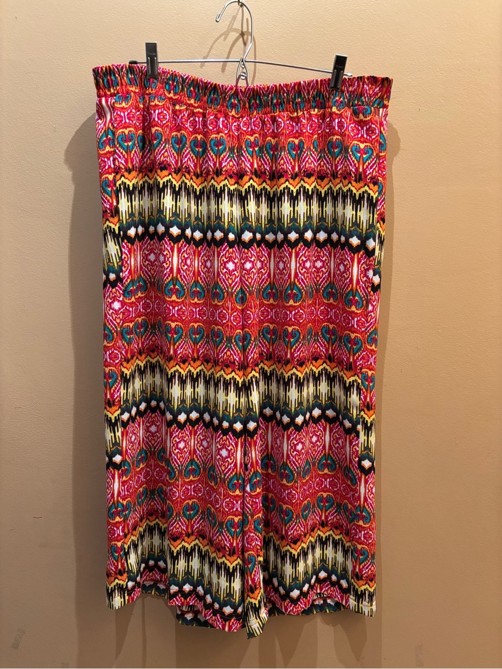 Cato vibrant bohemian-style printed wide leg pants elastic waistband Size 12/16W